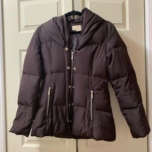 Michael Kors dark brown puffer jacket